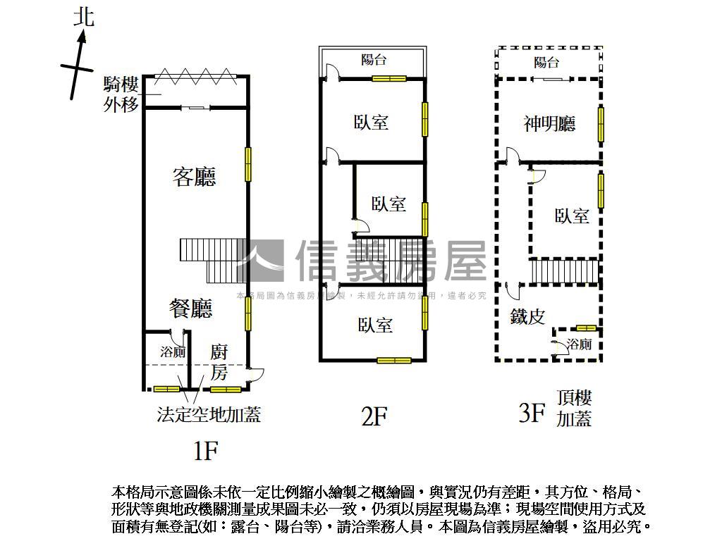 洲際漢神．三房採光透天房屋室內格局與周邊環境