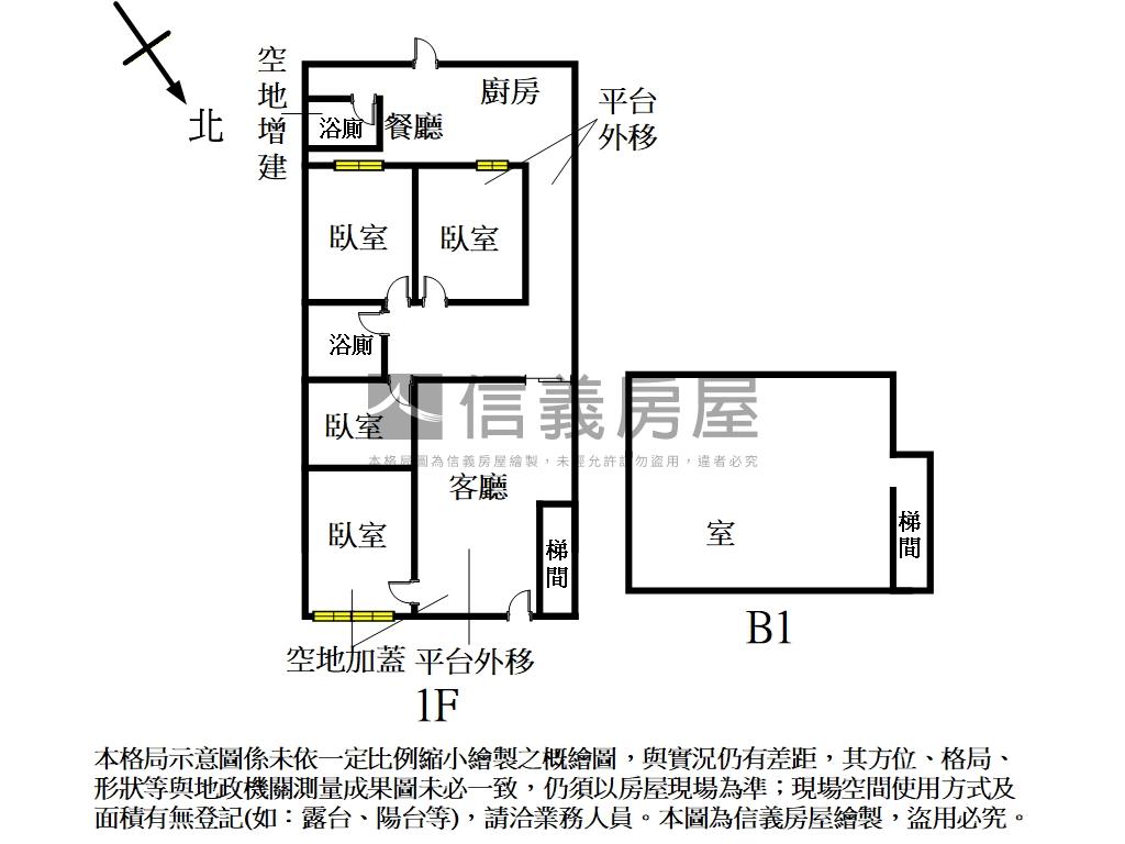 板橋近捷運方便停車一樓房屋室內格局與周邊環境