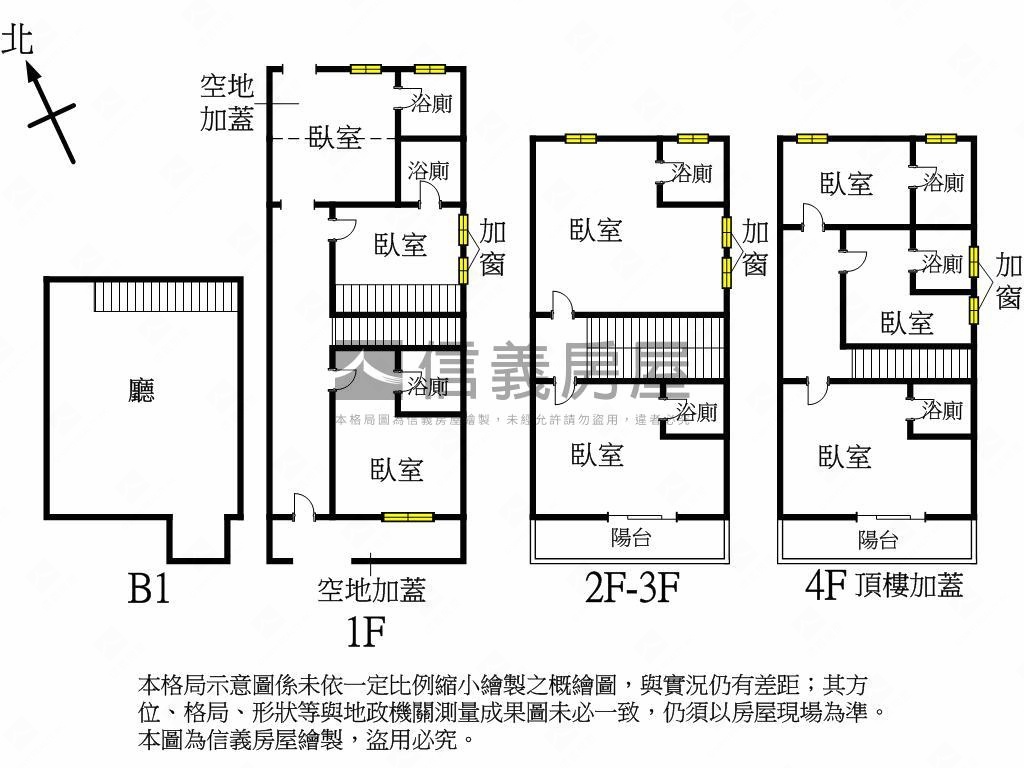 北區近自強街收租多套房屋室內格局與周邊環境
