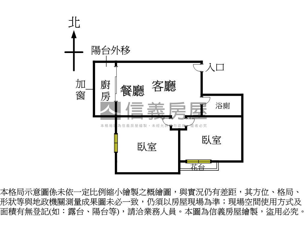 翡翠國城邊間採光兩房房屋室內格局與周邊環境