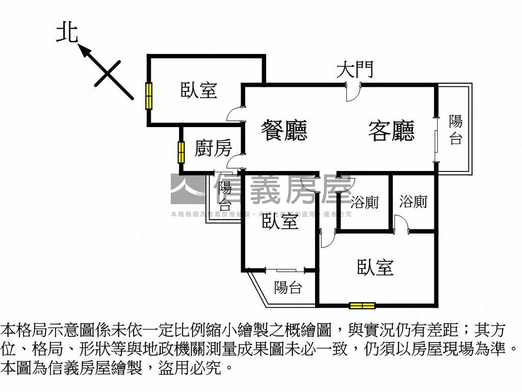 豐原大城美麗殿三房平車房屋室內格局與周邊環境