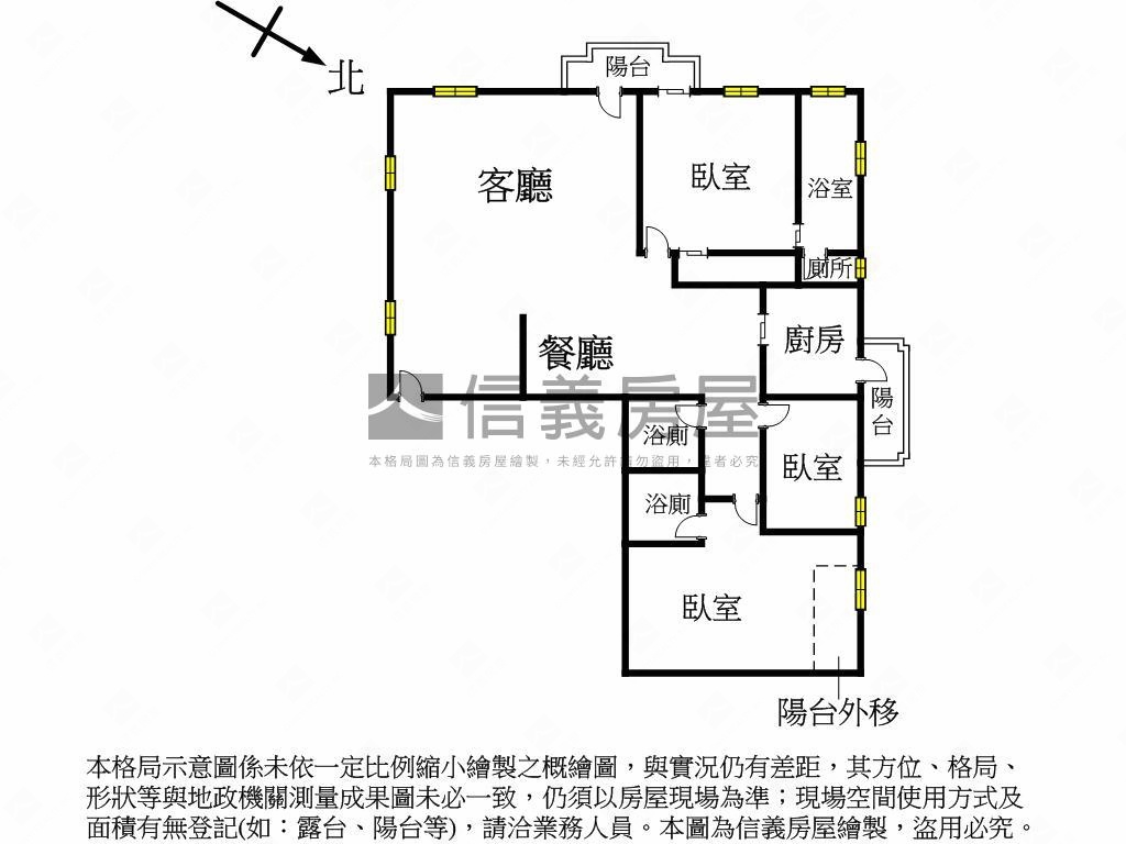 次頂樓七期視野三房雙平車房屋室內格局與周邊環境