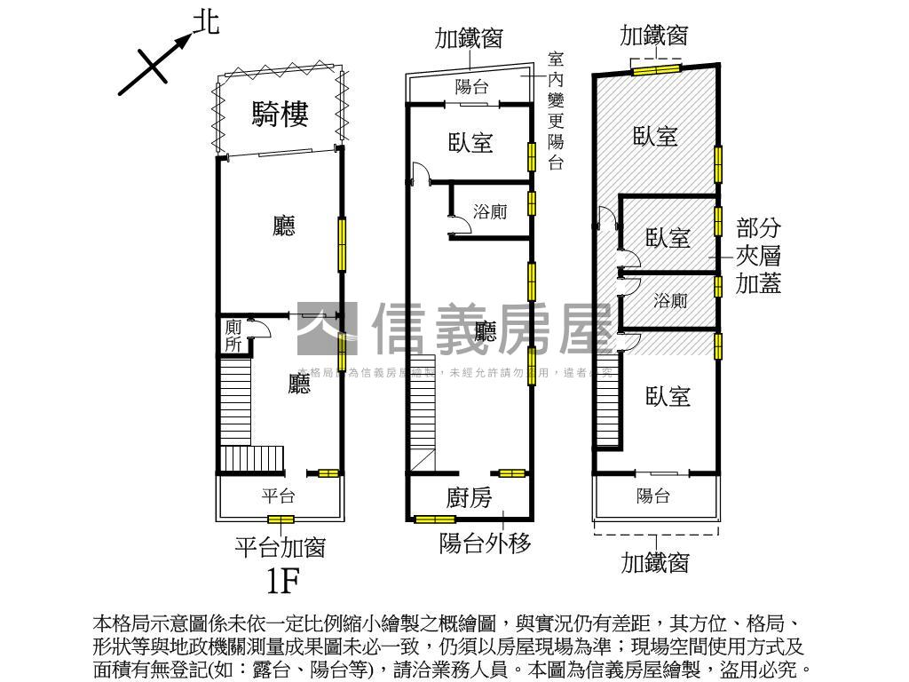 近工協市場翻修正街店住房屋室內格局與周邊環境