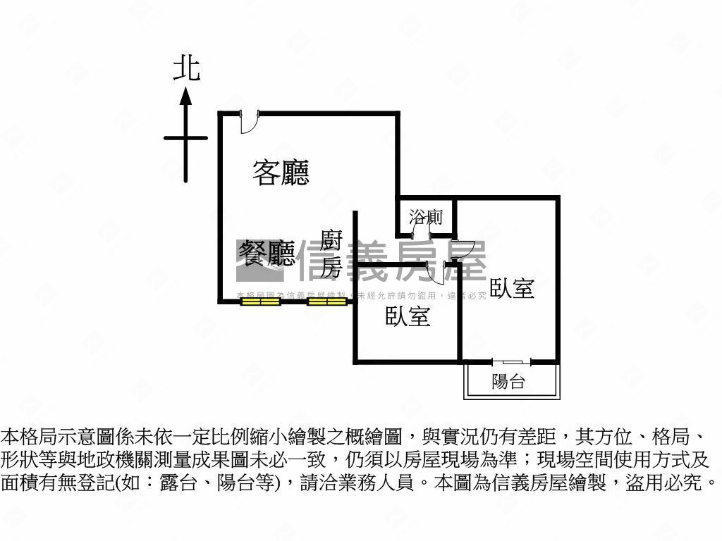 北區小資低總奢華裝潢兩房房屋室內格局與周邊環境