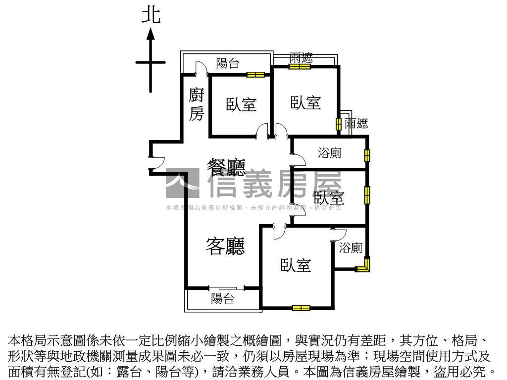 佳福皇璽四房視野戶房屋室內格局與周邊環境