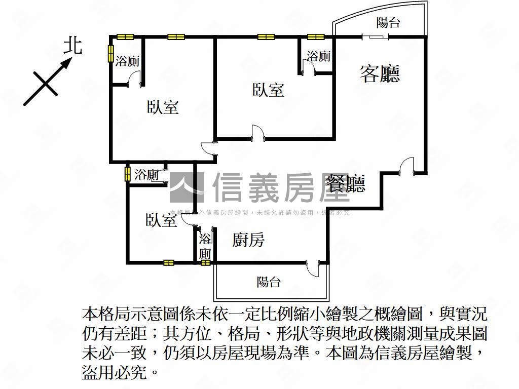 鼎藏三主臥房三平面車位房屋室內格局與周邊環境