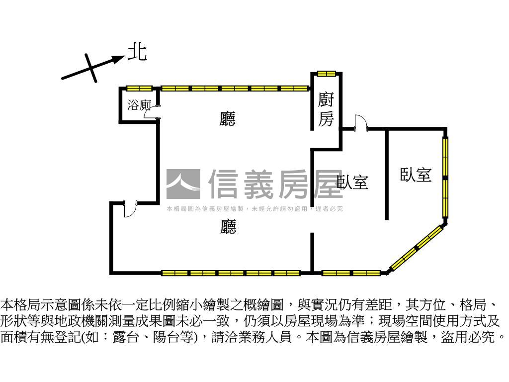 中山區高樓層邊間商辦房屋室內格局與周邊環境