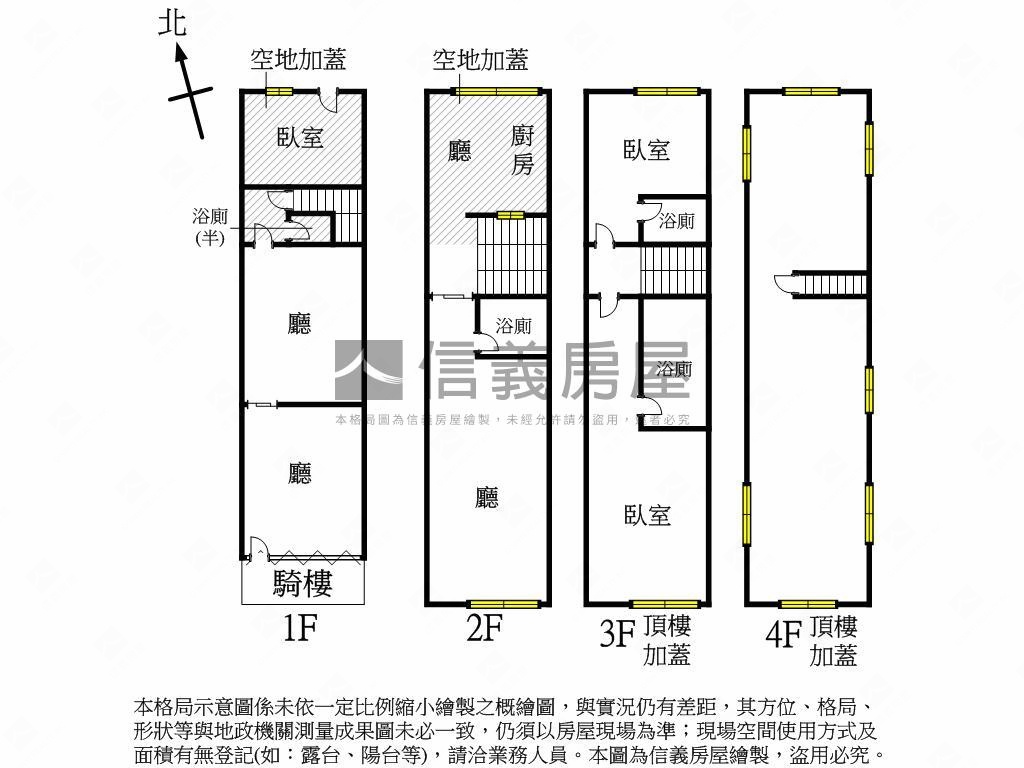 建國一路正路稀有翻新透店房屋室內格局與周邊環境