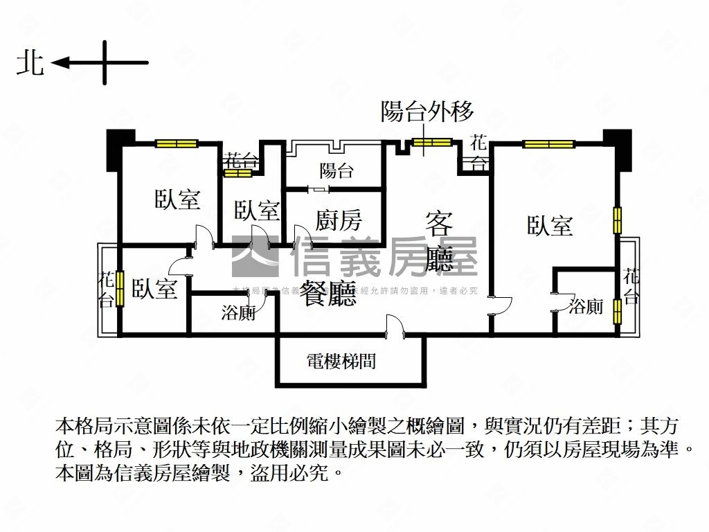 高樓河景４房車位房屋室內格局與周邊環境