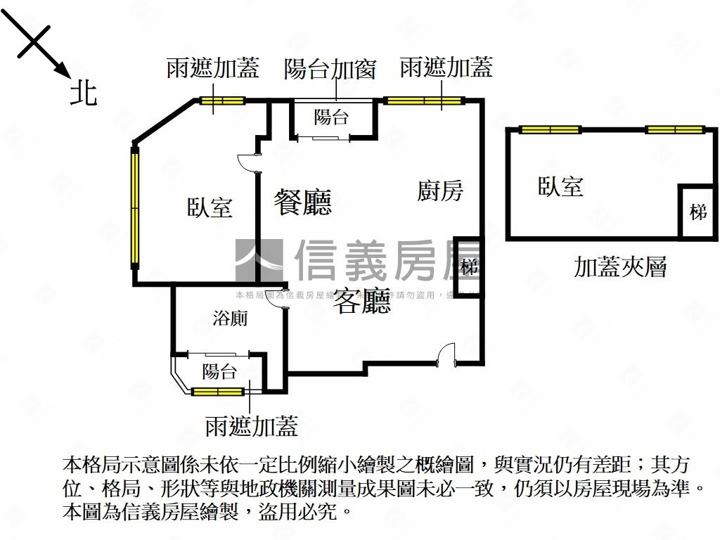 區公所捷運溫馨屋房屋室內格局與周邊環境
