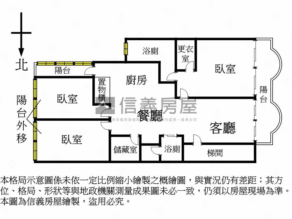 仁愛萬仲大三房附平面車位房屋室內格局與周邊環境