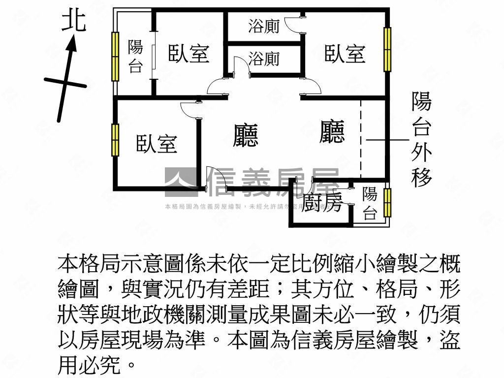 近內壢火車站三房房屋室內格局與周邊環境