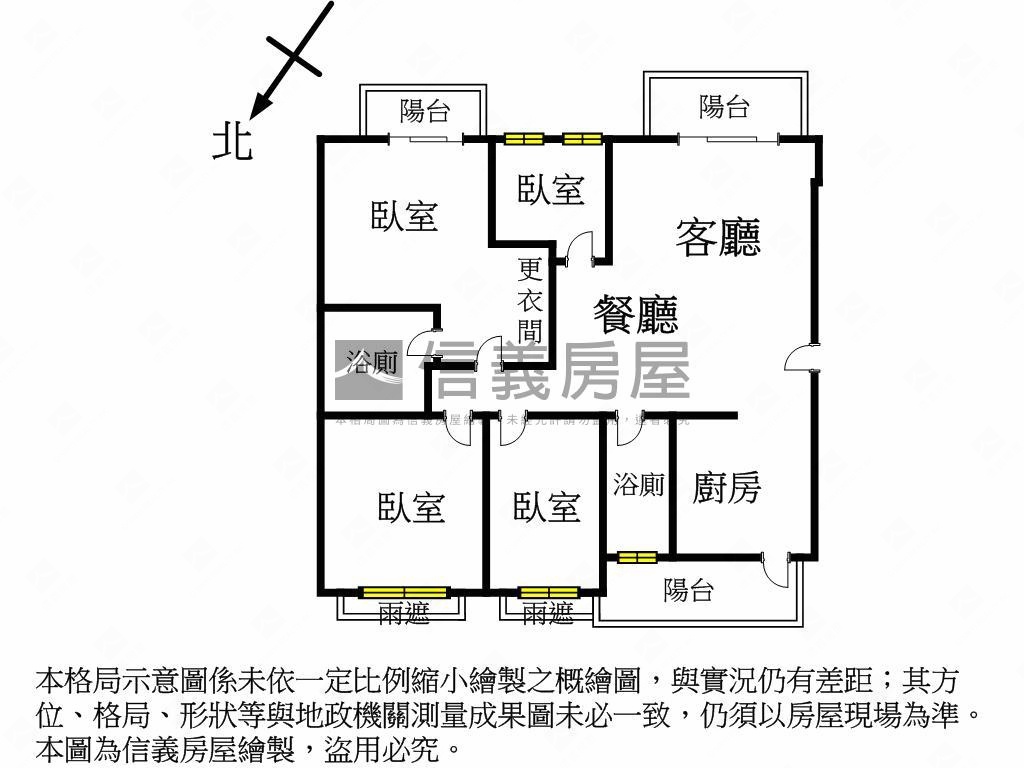 耀東方高樓層面摩天４中庭房屋室內格局與周邊環境