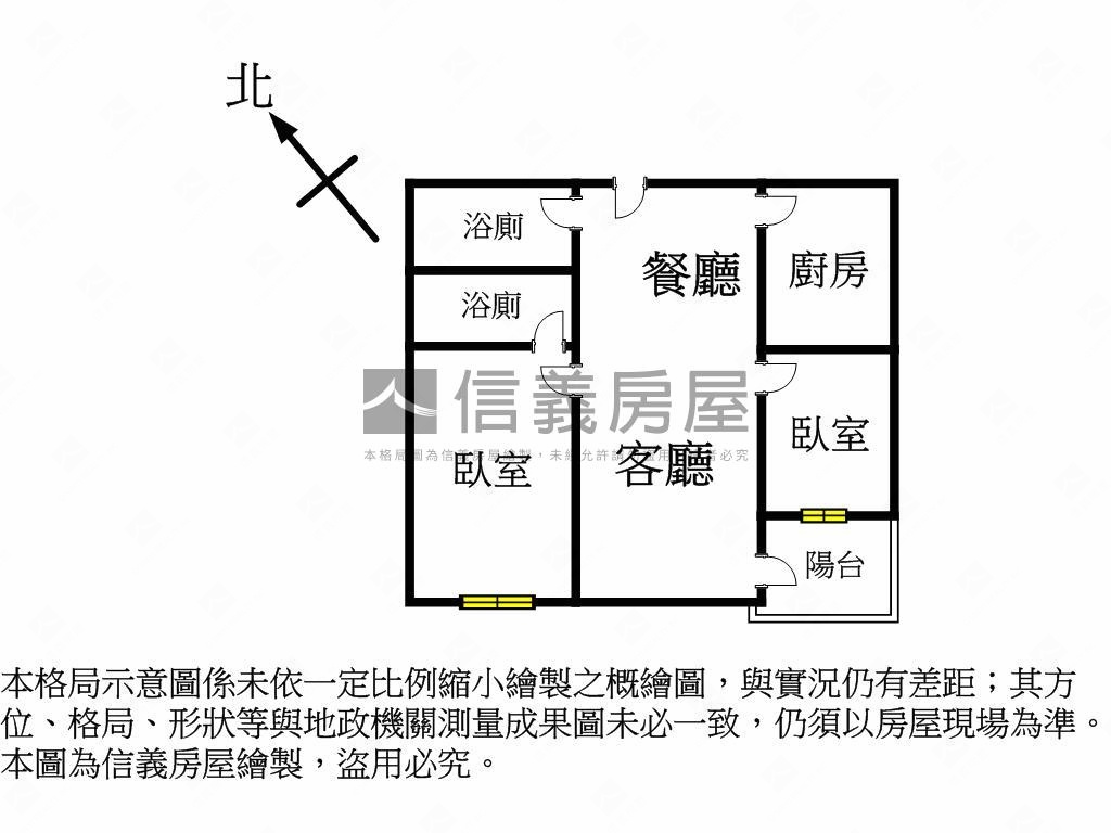銳揚新世代兩房兩衛平車房屋室內格局與周邊環境