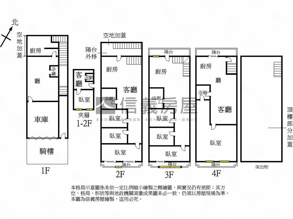 強案大地坪臨路透店房屋室內格局與周邊環境