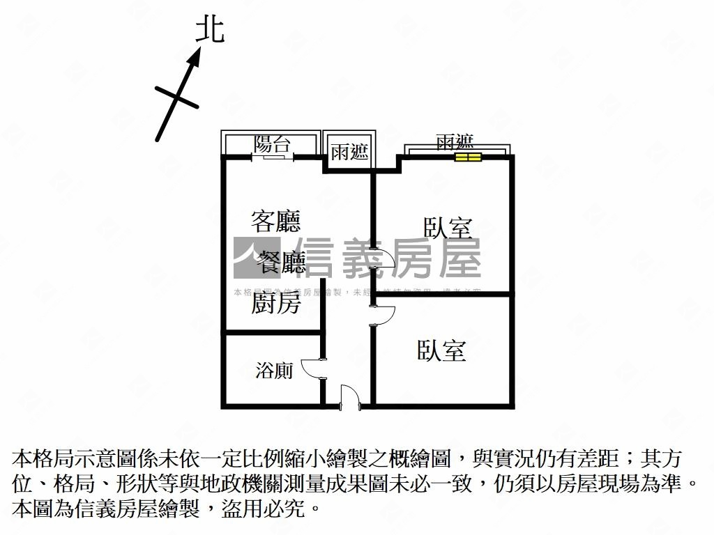 獨家。近捷運精裝美兩房房屋室內格局與周邊環境
