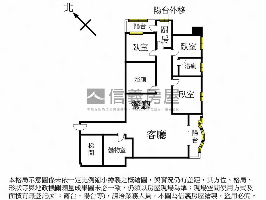 公園捷運市場機能好三房車房屋室內格局與周邊環境