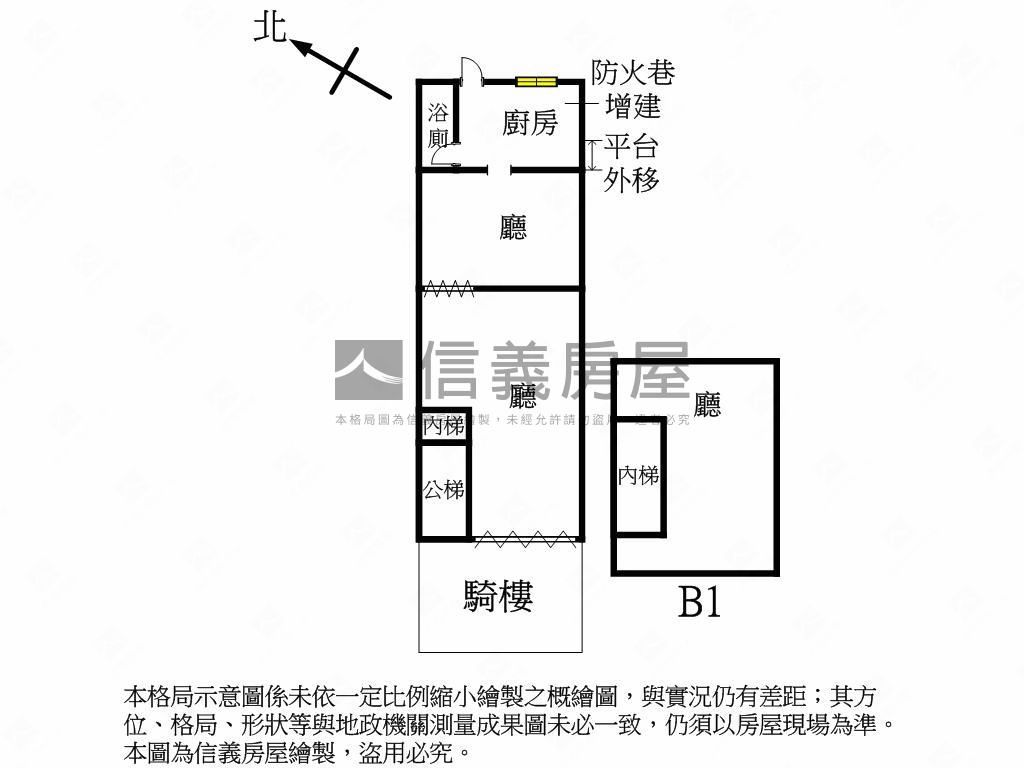 正馬路市區中心黃金店面房屋室內格局與周邊環境