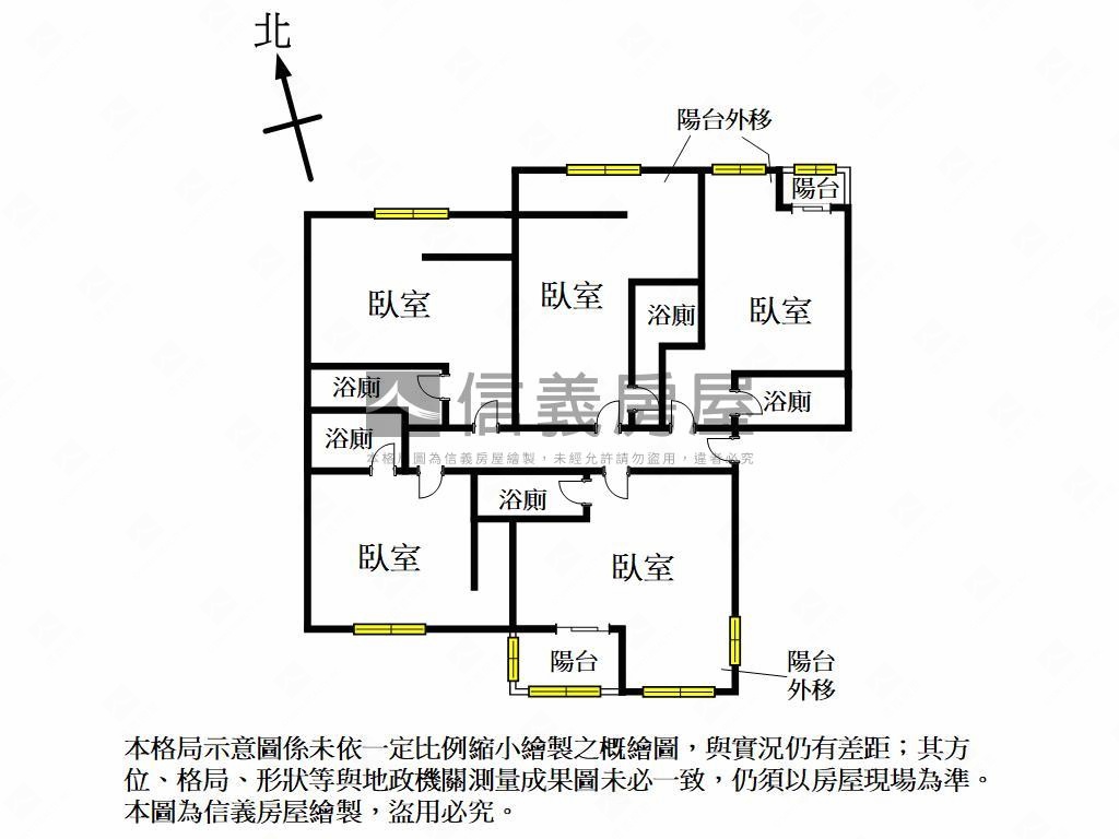 近一中分租五套房房屋室內格局與周邊環境