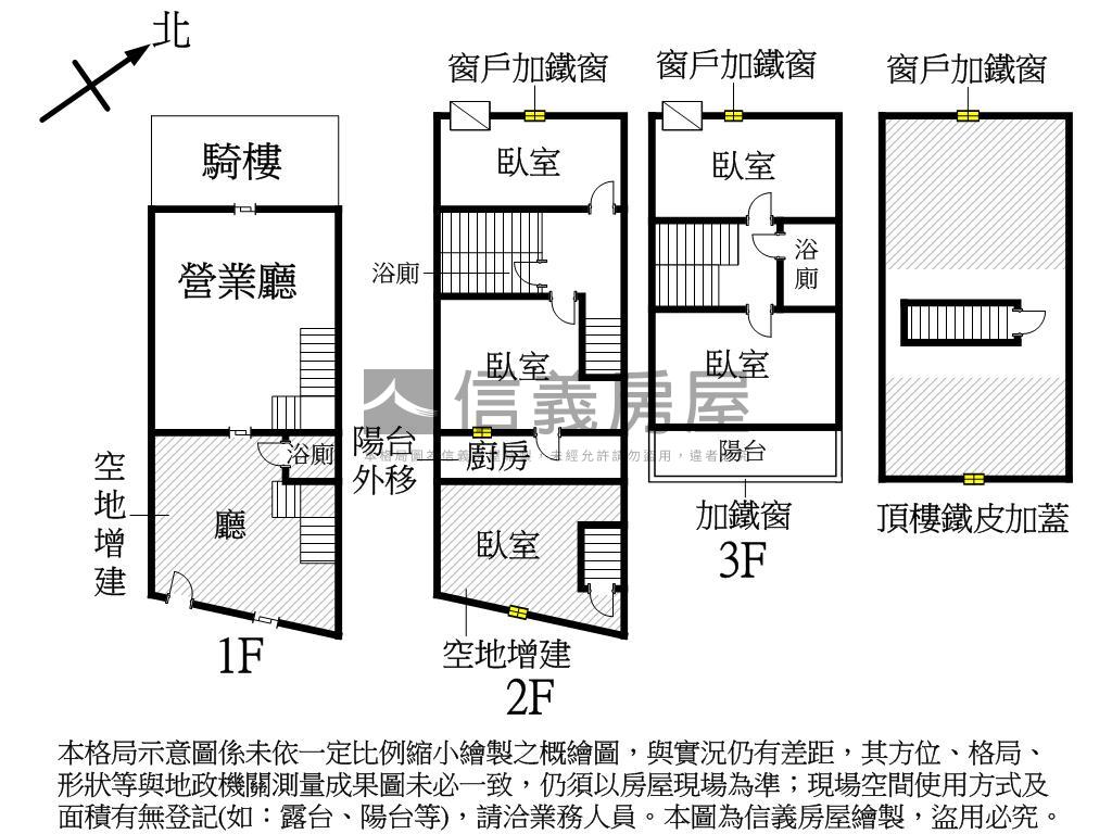 高雄大學前路後路透天店面房屋室內格局與周邊環境