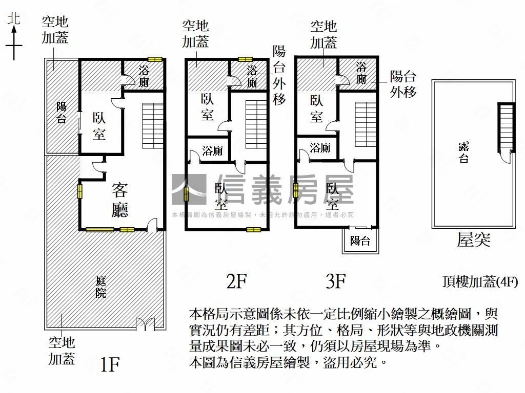 湖美三面臨路大大庭院別墅房屋室內格局與周邊環境