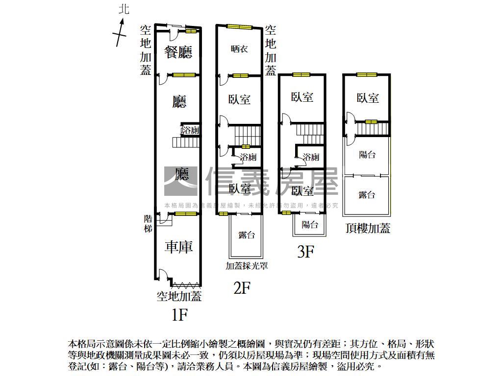 朝東南面國小美透房屋室內格局與周邊環境
