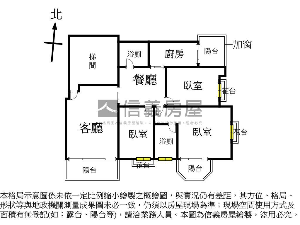 海德堡高樓視野三房附車位房屋室內格局與周邊環境
