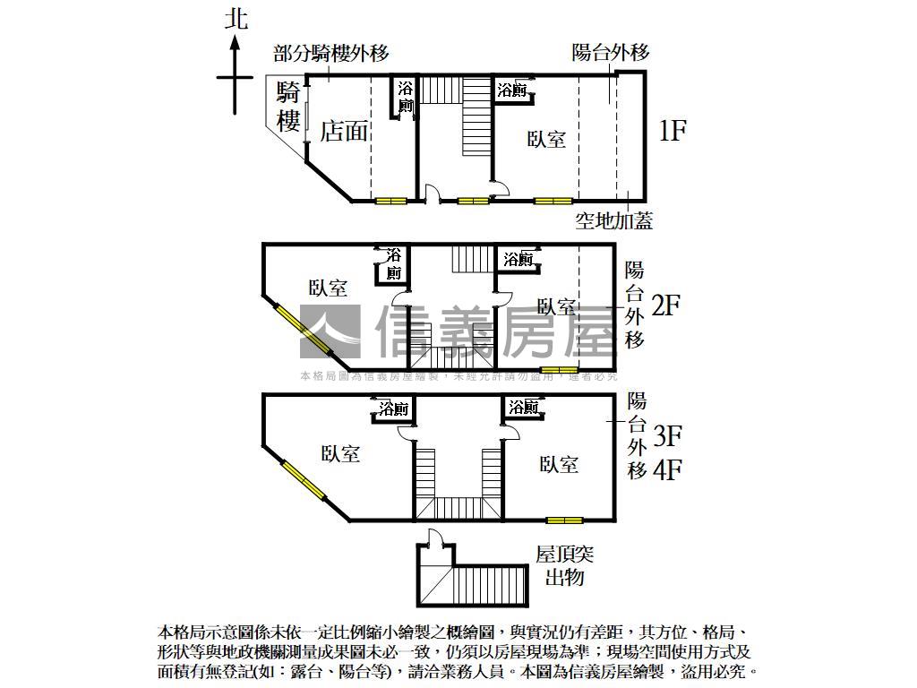 國強街角間收租店面房屋室內格局與周邊環境