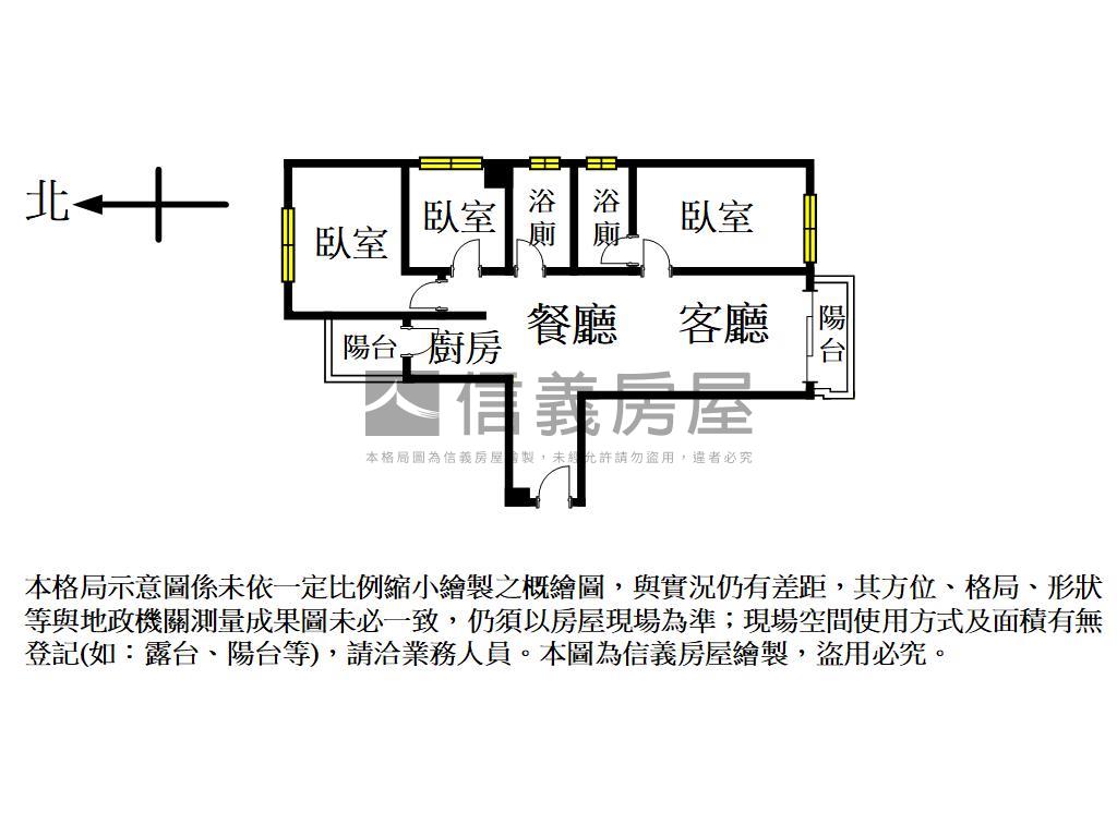 山鼻豐川．邊間三房車位房屋室內格局與周邊環境