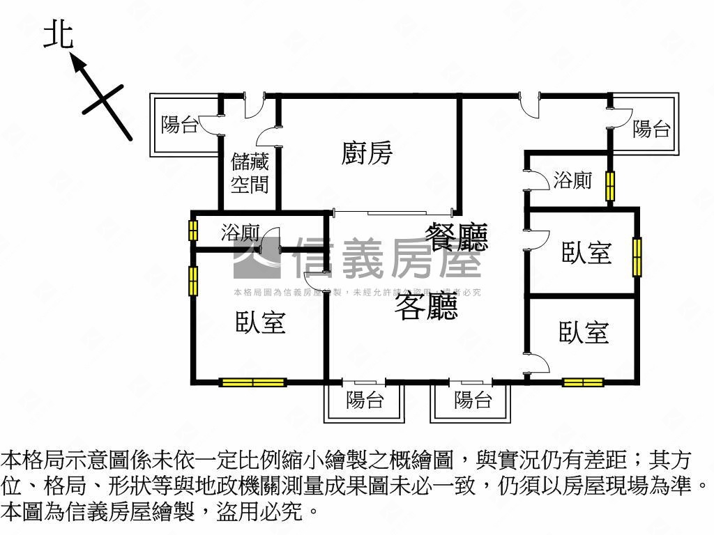 順天謙華雙拼戶大三房房屋室內格局與周邊環境