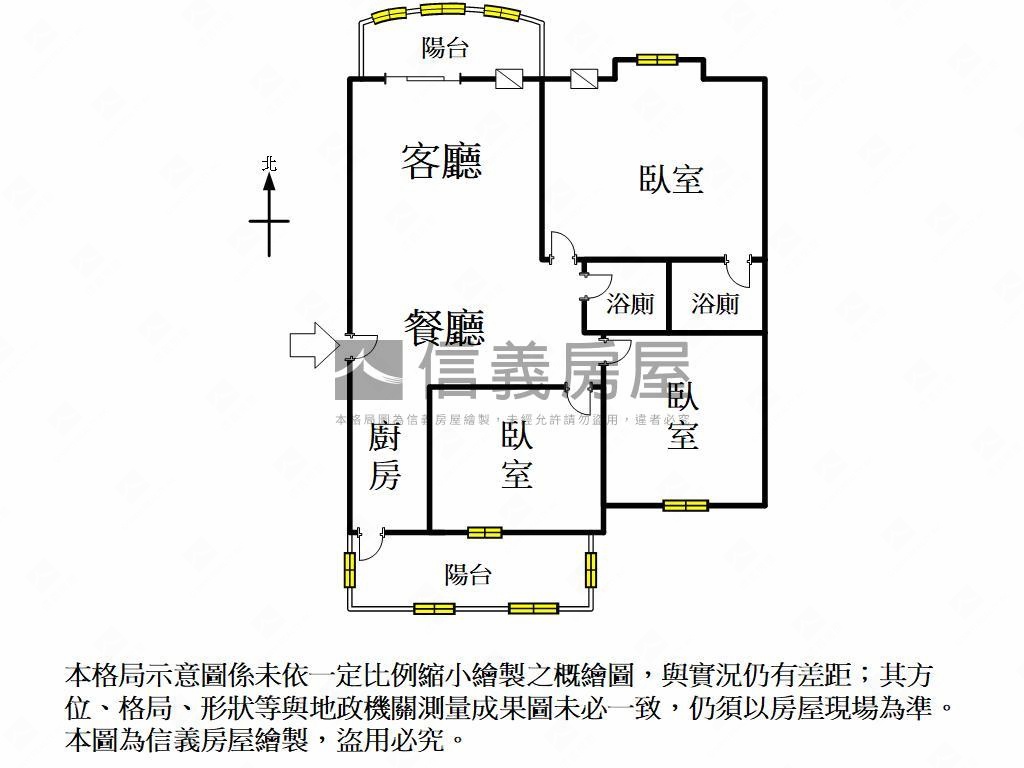 大樂商圈認真三房平車房屋室內格局與周邊環境