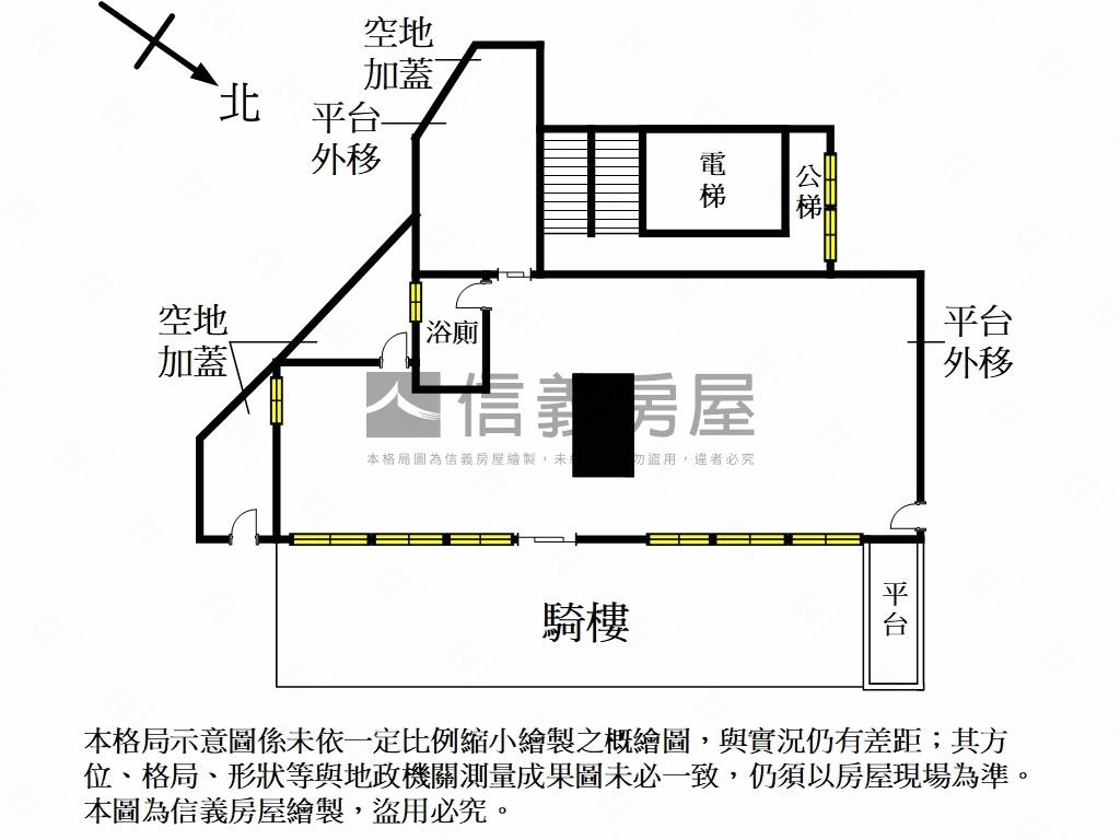 近北市大空間一樓房屋室內格局與周邊環境