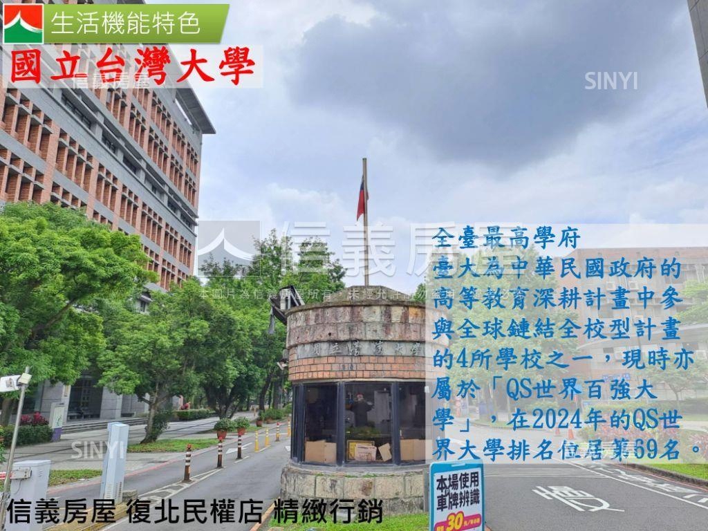 和平實小敦南四房坡平車位房屋室內格局與周邊環境