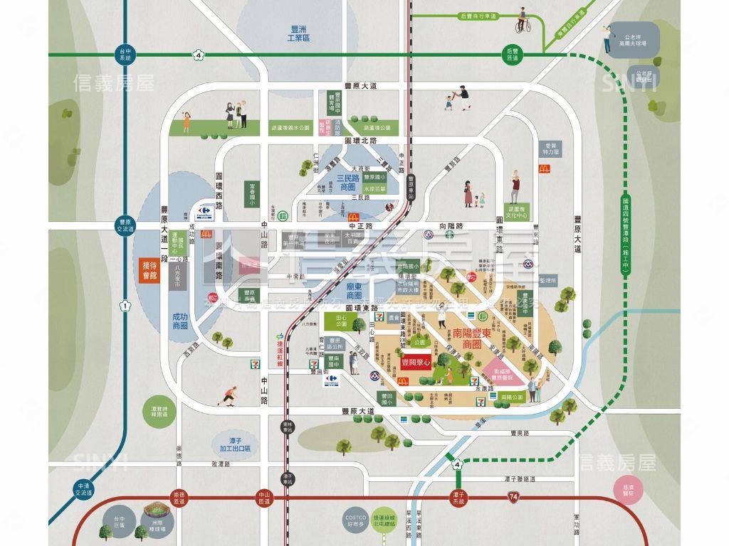 沒對手！豐原全新三房平車房屋室內格局與周邊環境