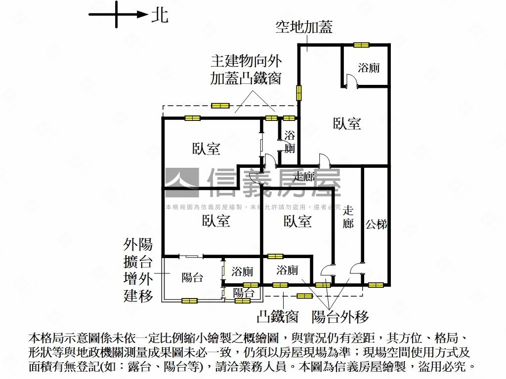府中捷運三樓適自用兼收租房屋室內格局與周邊環境