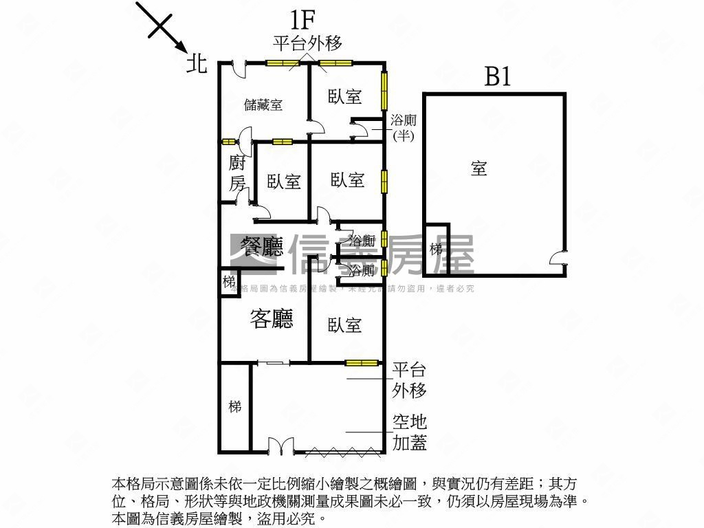 陽光普照★可停車一樓房屋室內格局與周邊環境