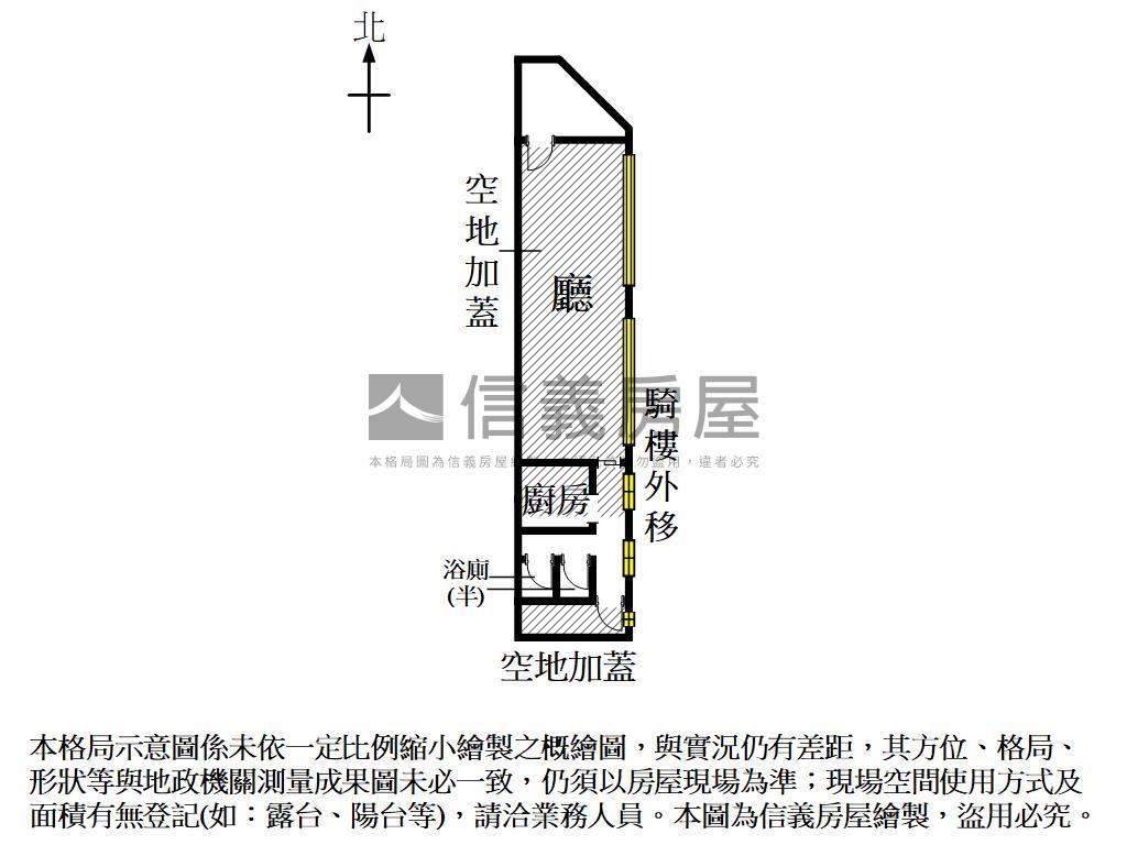 健康路醒目三角窗店面房屋室內格局與周邊環境