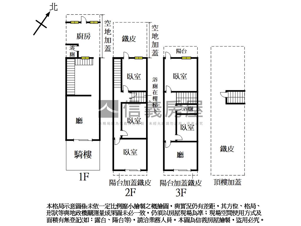 中正商圈寧靜透天房屋室內格局與周邊環境