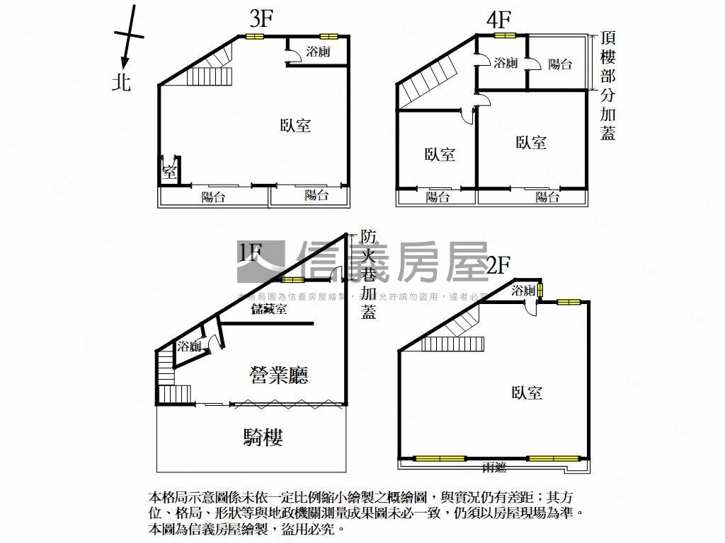 聯翔旁約九米面寬金店面房屋室內格局與周邊環境