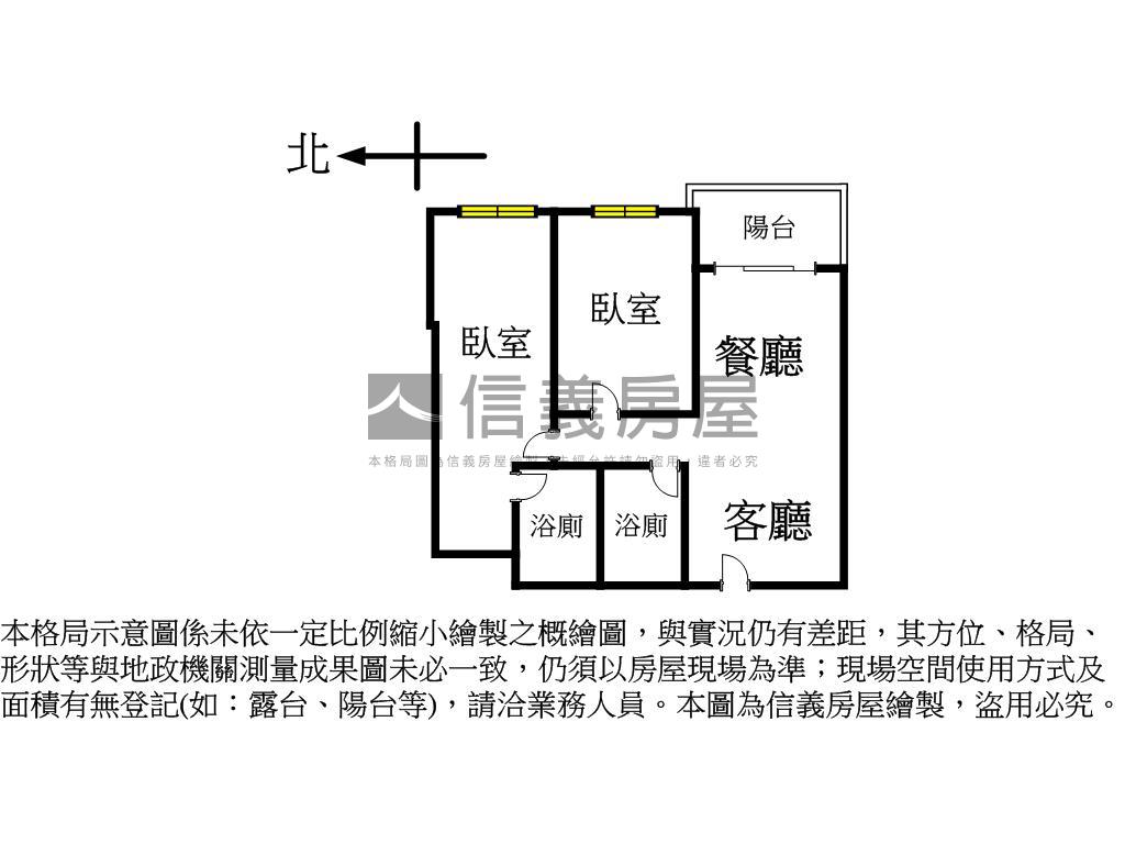 誠售●寶佳舒服兩房兩衛房屋室內格局與周邊環境