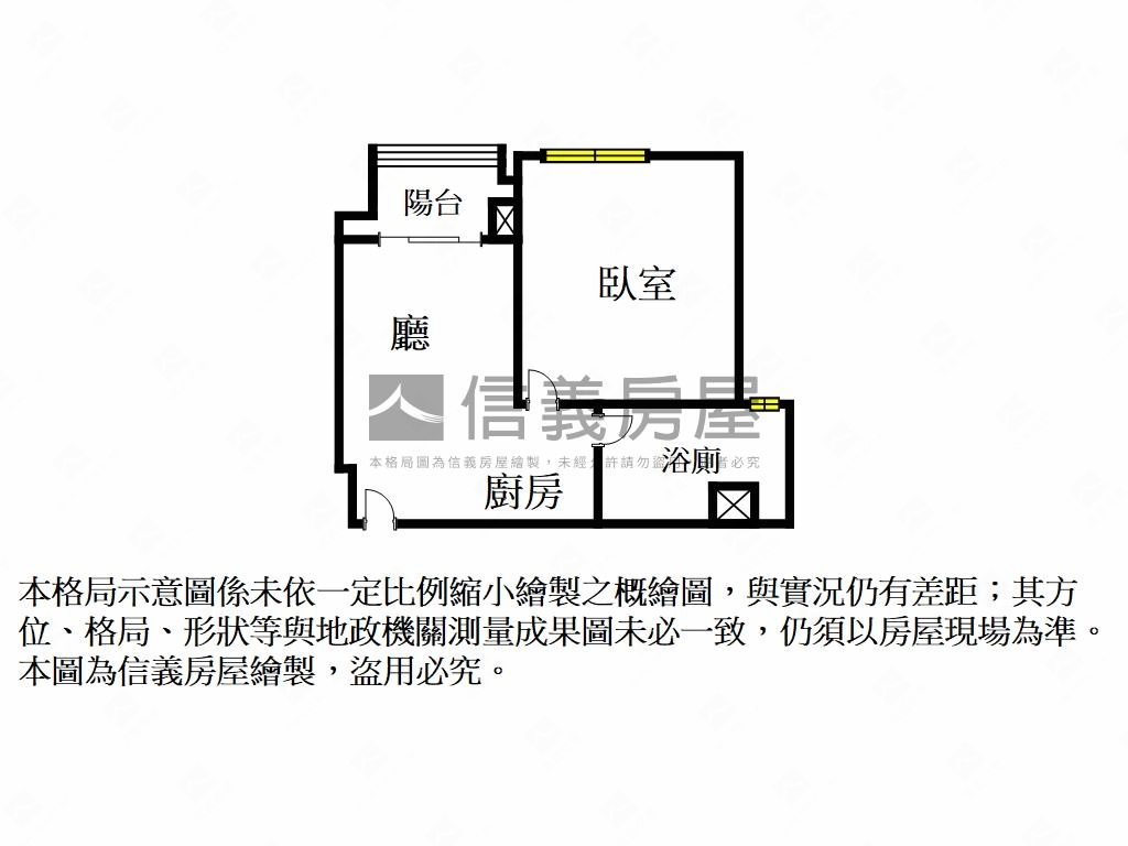 豐后稀有１房１廳房屋室內格局與周邊環境