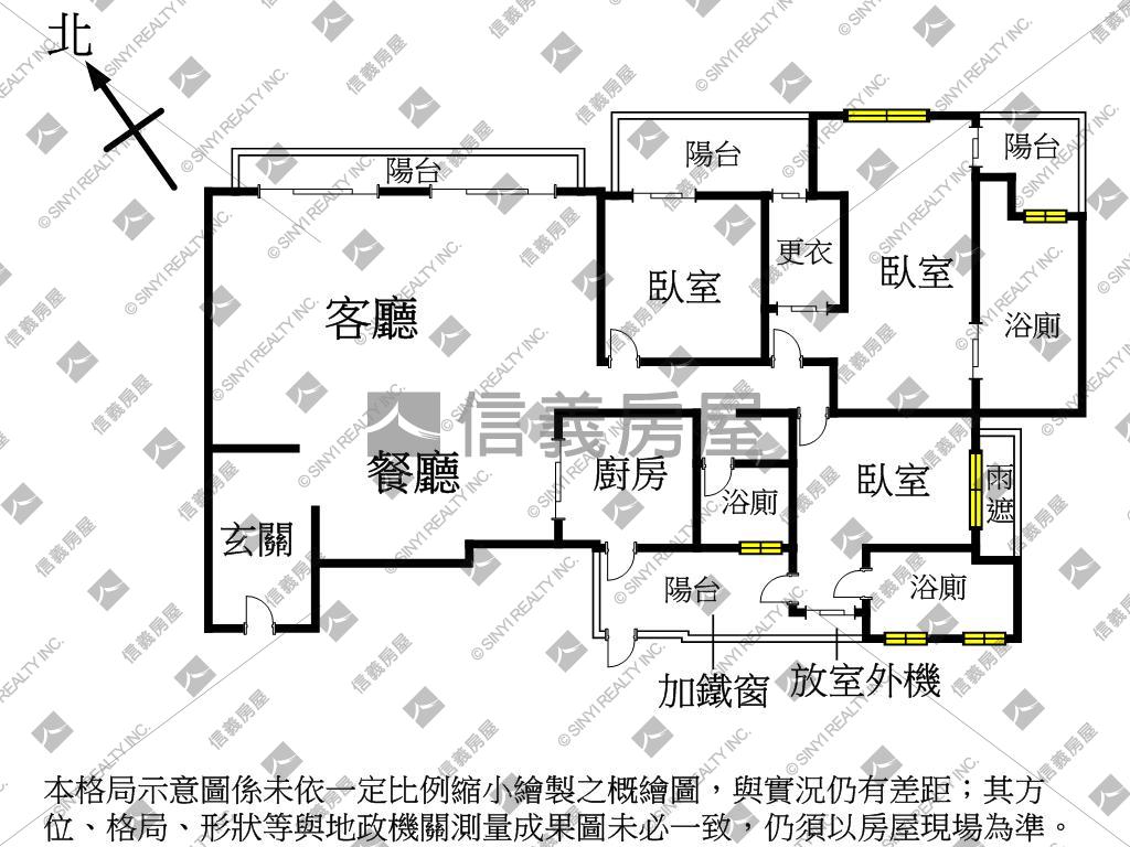 由鉅三希三平車位豪邸房屋室內格局與周邊環境