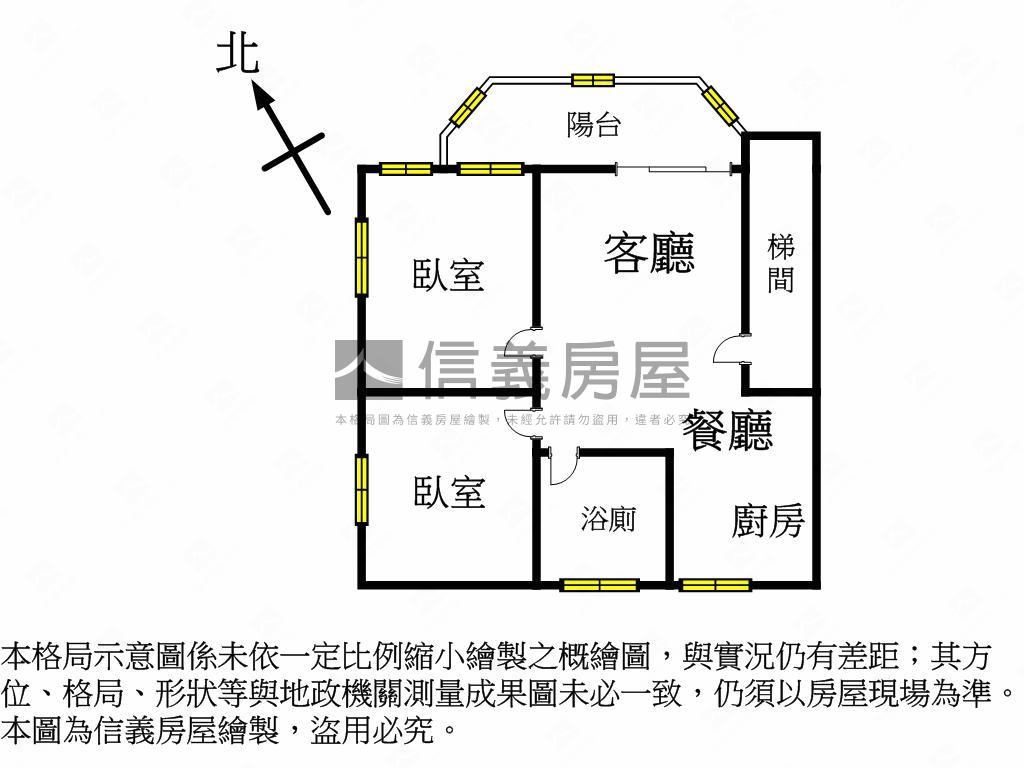 大全街公寓美麗２房房屋室內格局與周邊環境