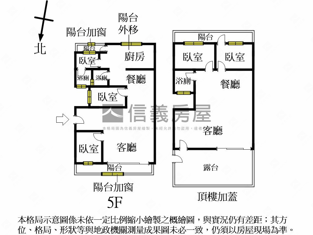 近捷運採光三房五樓房屋室內格局與周邊環境