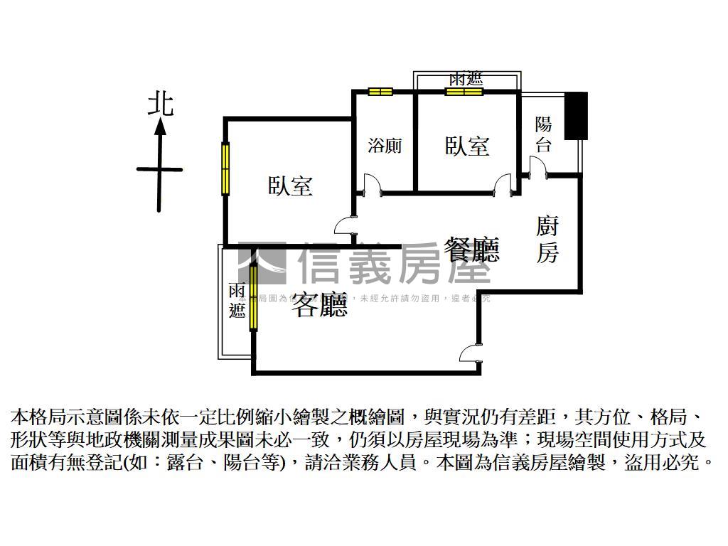 振翔新天地美２房房屋室內格局與周邊環境