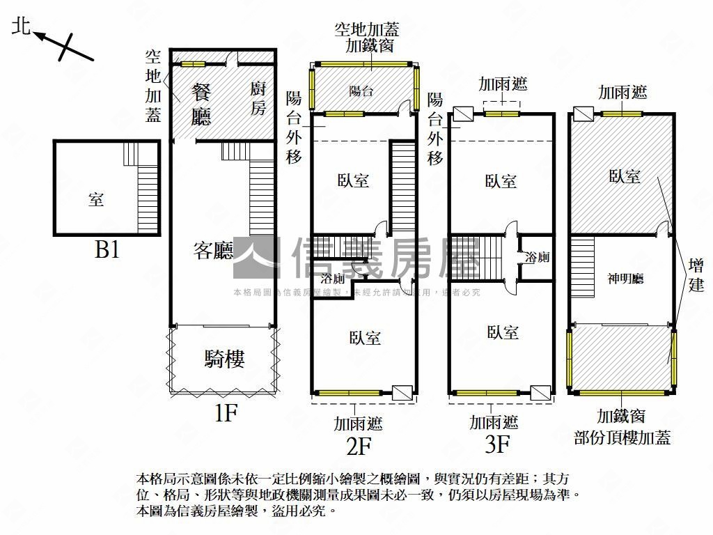 可住可店大空間臨路透天房屋室內格局與周邊環境