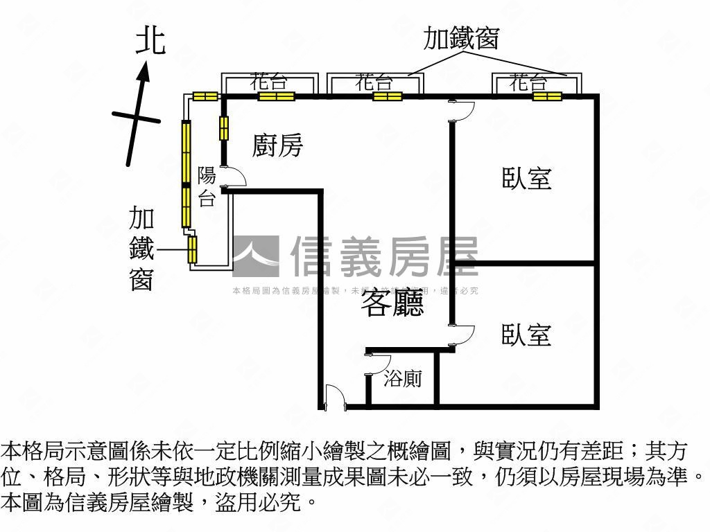 裝潢２房美宅房屋室內格局與周邊環境