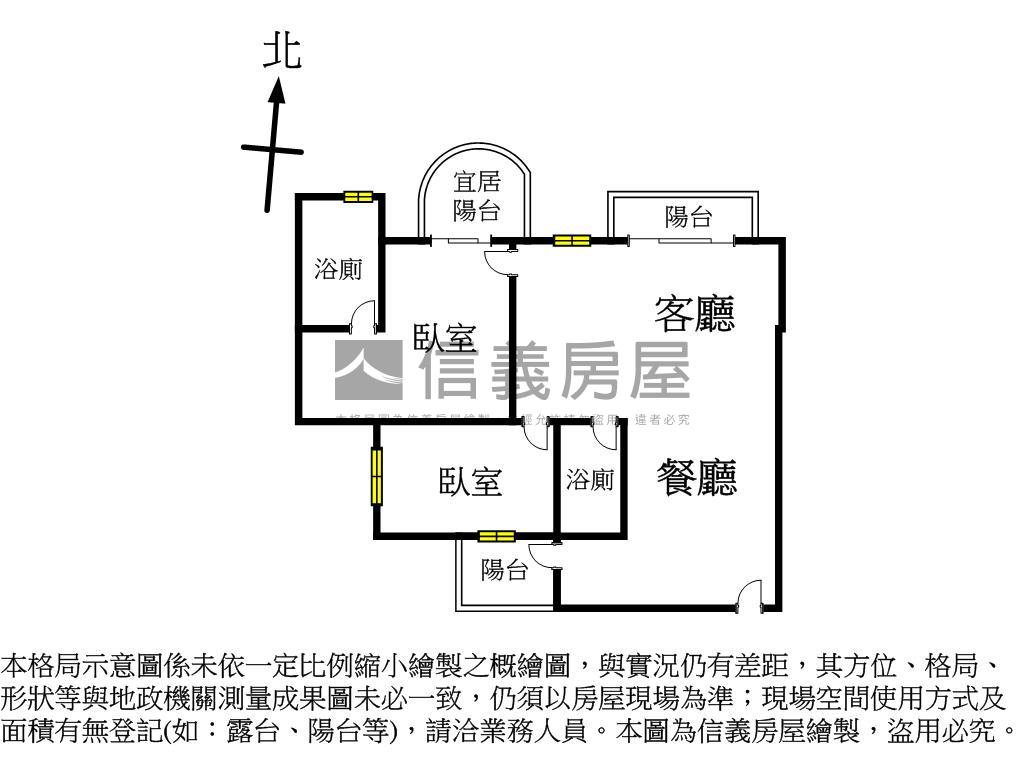 誠售亞昕一緻次頂雙車房屋室內格局與周邊環境