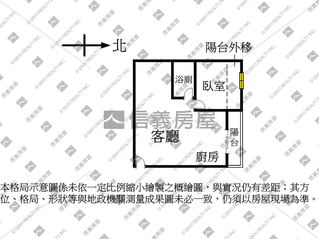 近勤美綠園道套房房屋室內格局與周邊環境