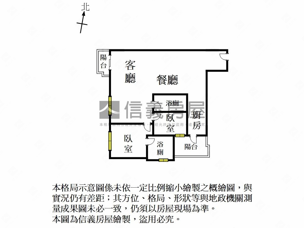 北區｜一品樓２房２衛平車房屋室內格局與周邊環境